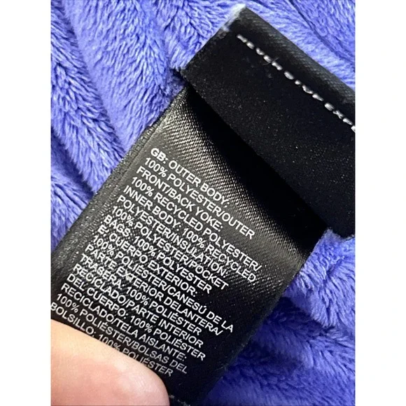 The North Face Girl's Hooded Jacket Reversible Purple Jacket Size Small 7/8 - Picture 9 of 10